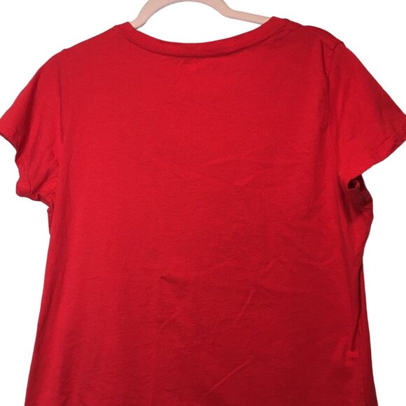 Holiday Time Red Bah Humbug Cat Christmas T-Shirt XL u - Picture 5 of 5